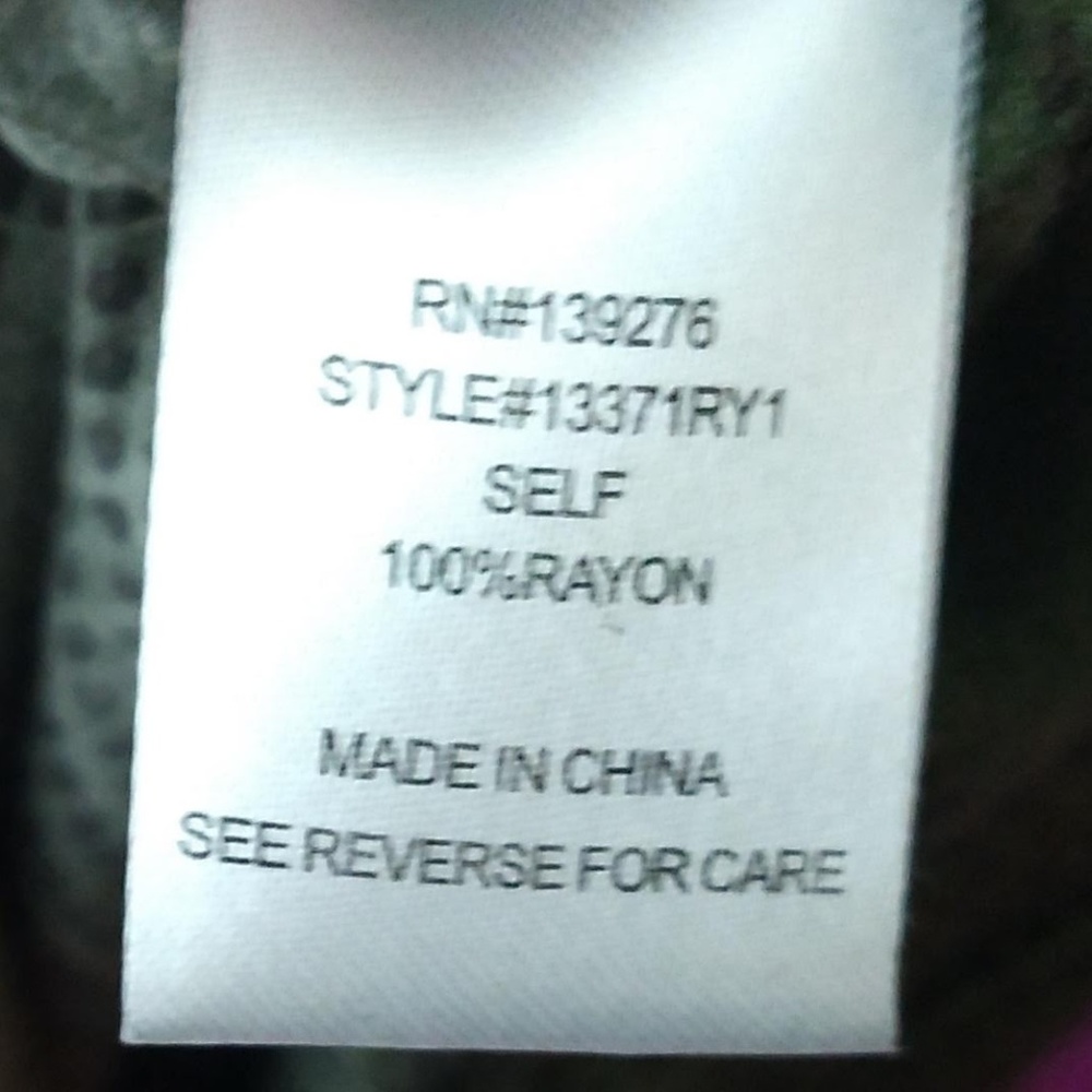 Daniel Rainn Size XS Olive Green Blouse Top EUC - Picture 3 of 7